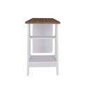  Caruaru Desk - Nogal/ White