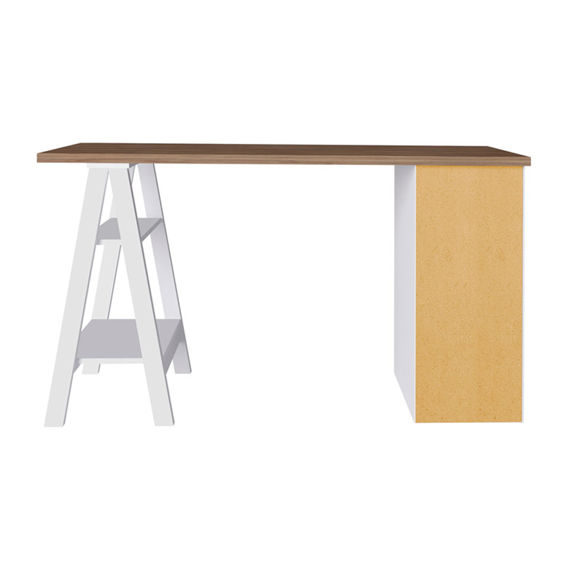  Caruaru Desk - Nogal/ White