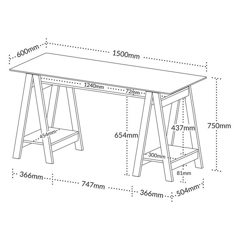  Embu Desk - White 