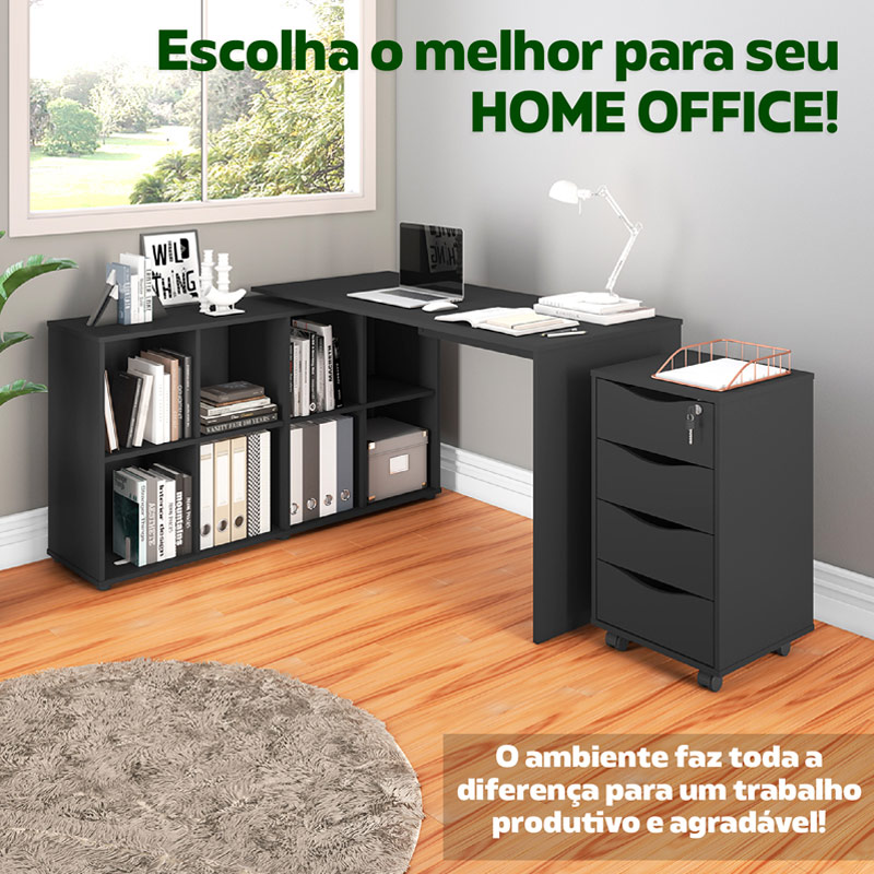  Fortaleza Desk - Black