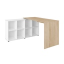  Fortaleza Desk - Light Oak/ White