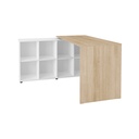  Fortaleza Desk - Light Oak/ White