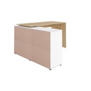  Fortaleza Desk - Light Oak/ White