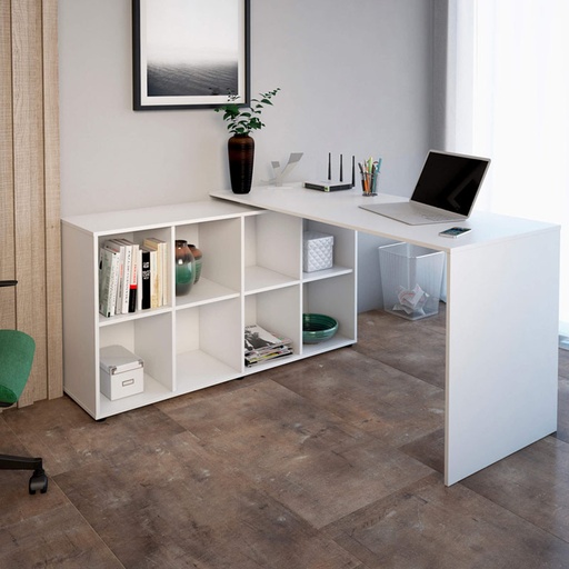  Hortolandia corner workstation  Desk - White 