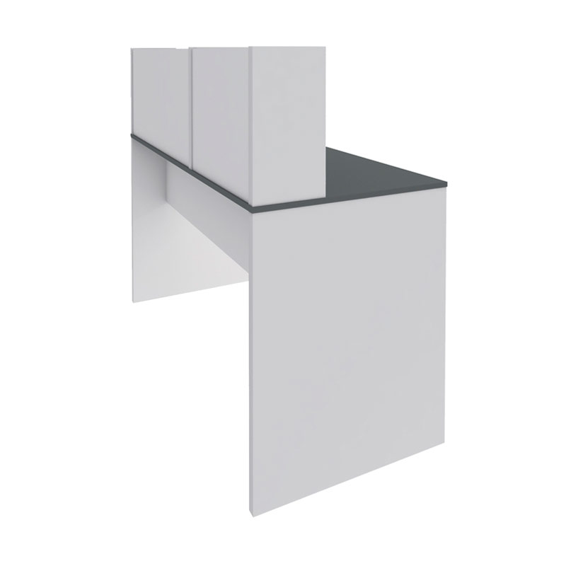  Franca Desk - Gray/ White