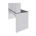  Franca Desk - Gray/ White