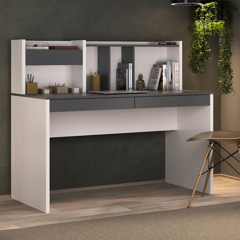  Franca Desk - Gray/ White