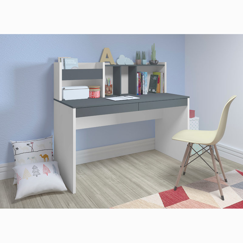  Franca Desk - Gray/ White