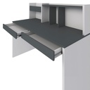  Franca Desk - Gray/ White