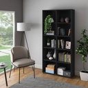  Guarulhos 900x1878 Bookcase - Black