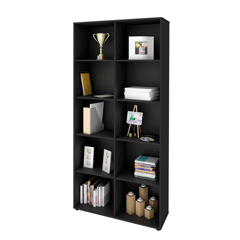  Guarulhos 900x1878 Bookcase - Black