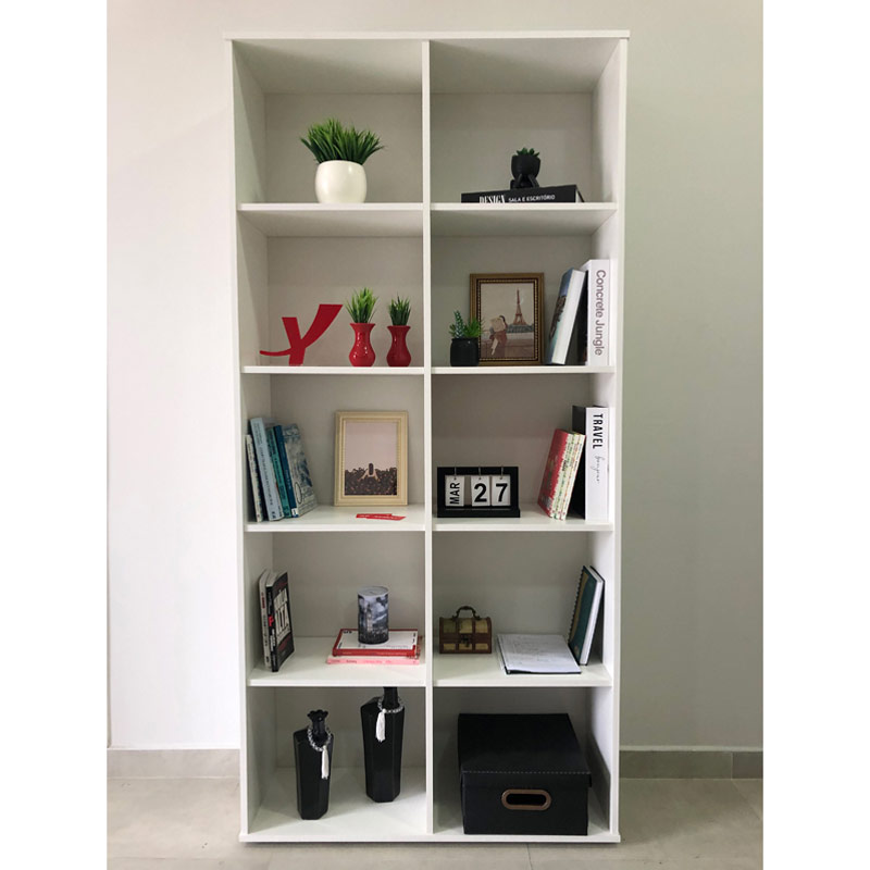  Guarulhos 900x1878 Bookcase - White