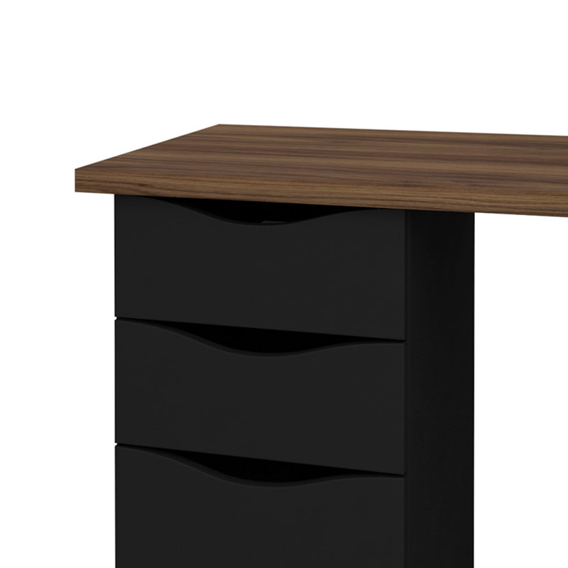  Imperatriz Desk - Nogal/ Black