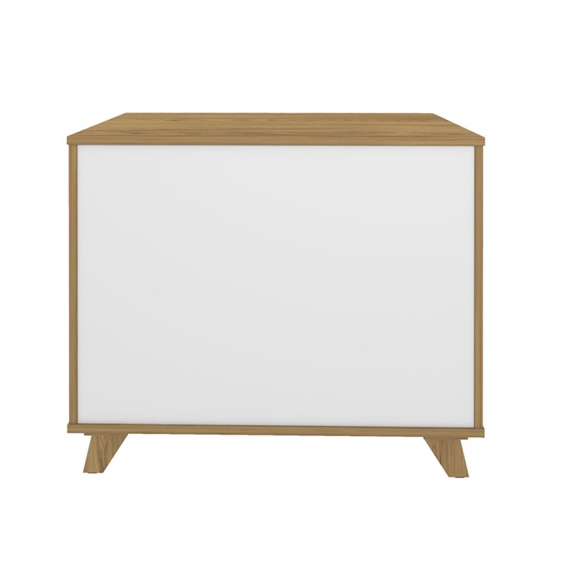  Macae Cabinet with 1 Door and 3 Drawers - Elm/ White 