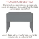  Natal Desk - Gray/ White