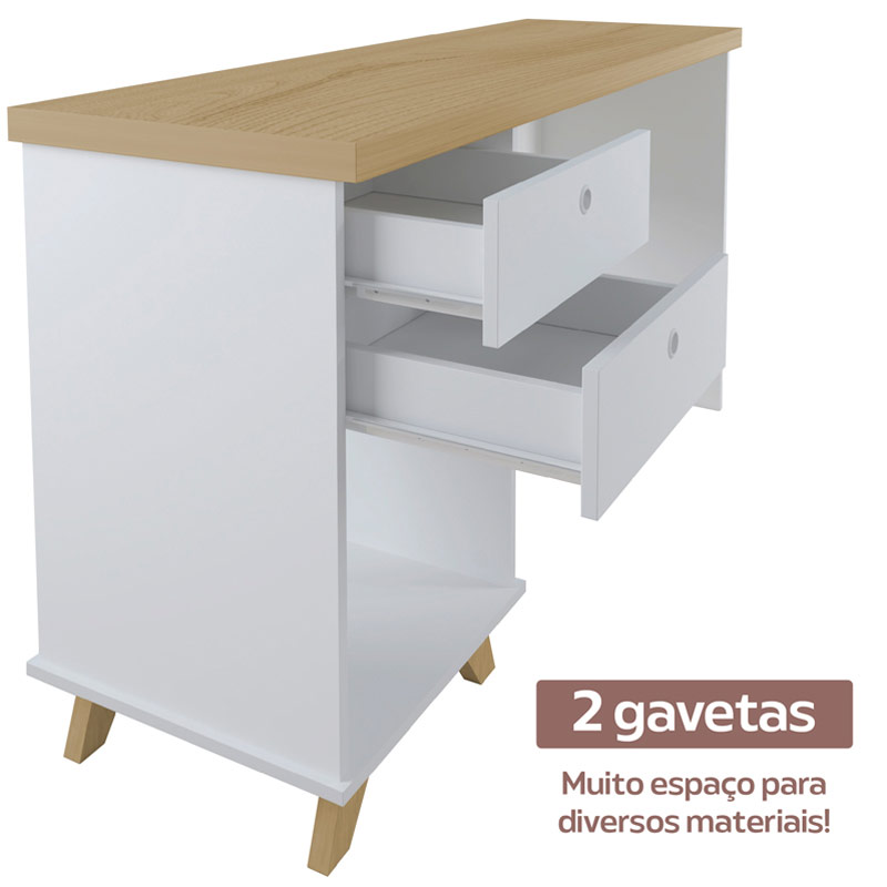  Niteroi Desk - Elm/ White