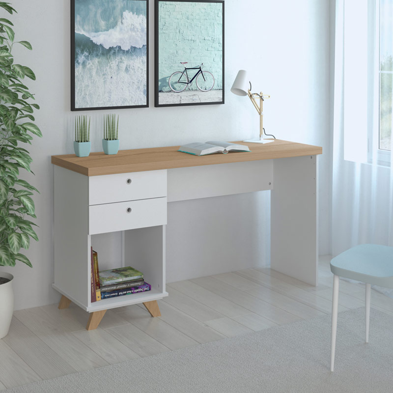  Niteroi Desk - Elm/ White