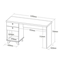  Niteroi Desk - Elm/ White