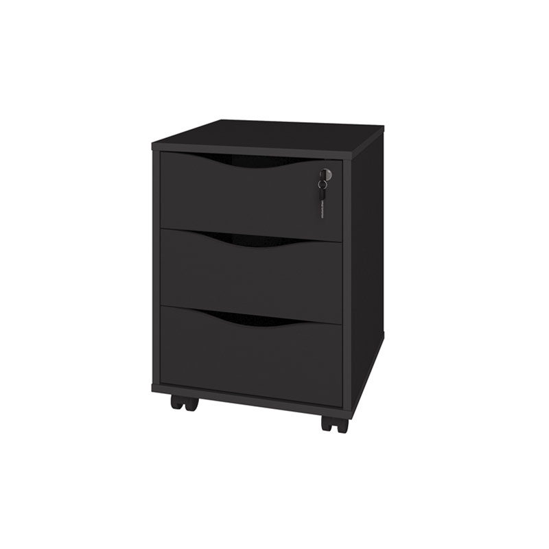  Olinda Chest of 3 Drawers - Black