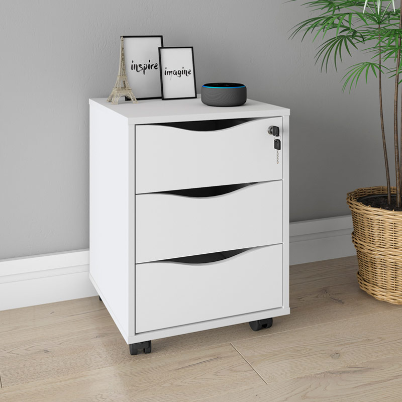  Olinda Chest of 3 Drawers - White 