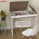  Osasco Desk - Ipe/ White 