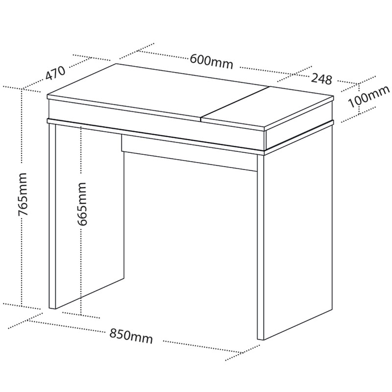  Osasco Desk - Ipe/ White 