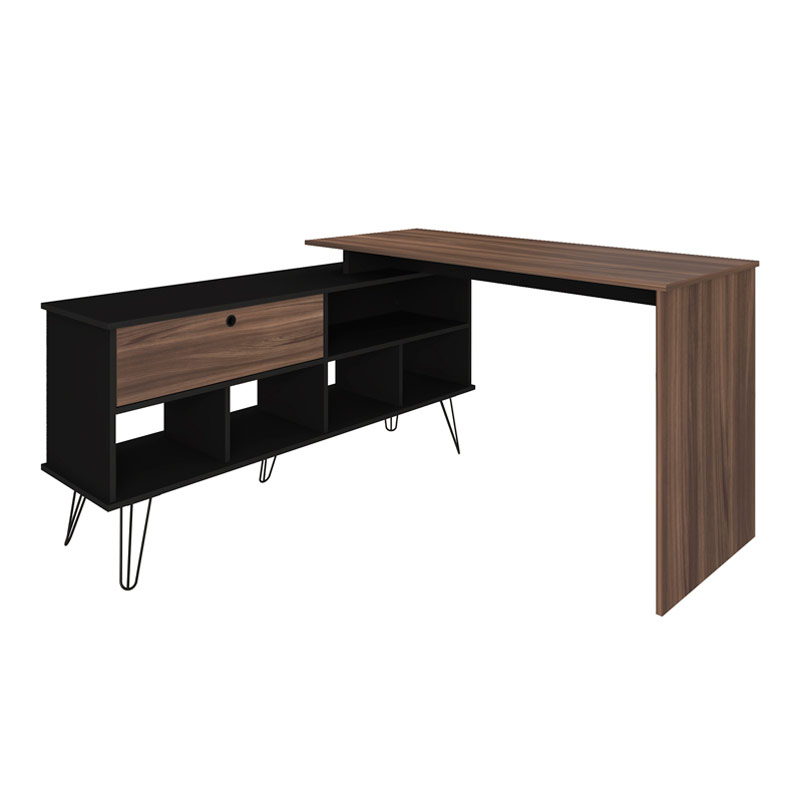  Palhoca Desk - Ipe/ Black