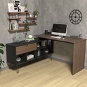  Palhoca Desk - Ipe/ Black