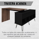  Palhoca Desk - Ipe/ Black