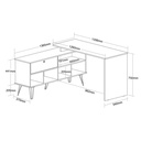  Palhoca Desk - Ipe/ Black