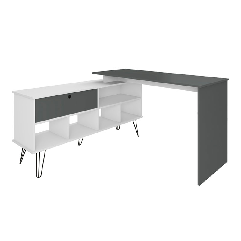  Palhoca Desk - White/ Gray