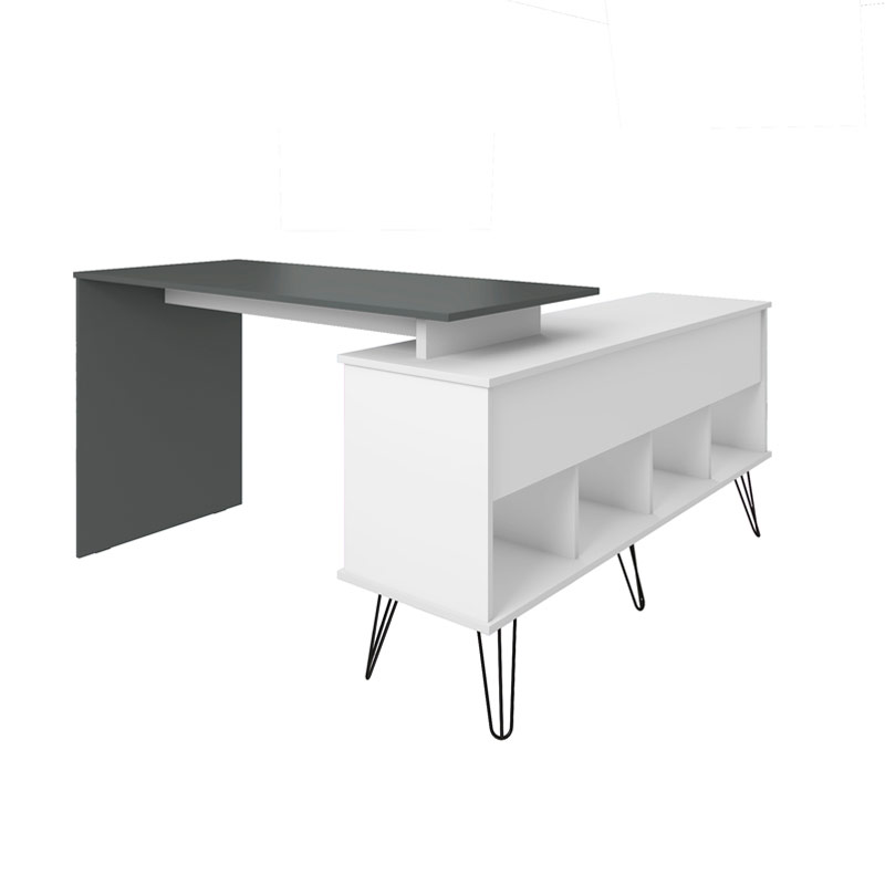  Palhoca Desk - White/ Gray