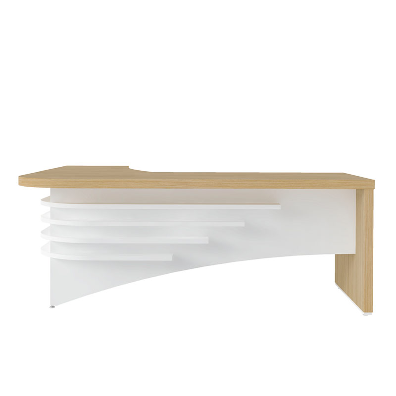  Palmas Desk II 2000x1800 LD - Light Oak/ White