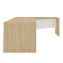  Palmas Desk II 2000x1800 LD - Light Oak/ White