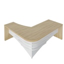  Palmas Desk II 2000x1800 LD - Light Oak/ White