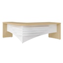  Palmas Desk II 2000x1800 LD - Light Oak/ White