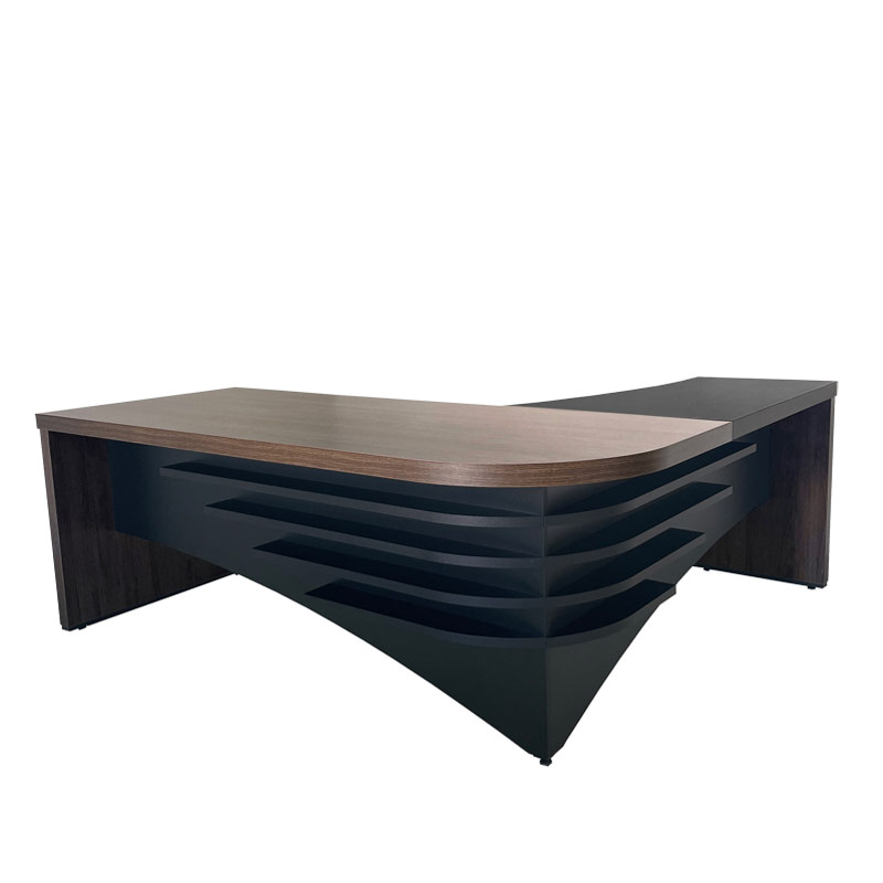  Palmas Desk II 2000x1800 LE - Charuto/ Black 