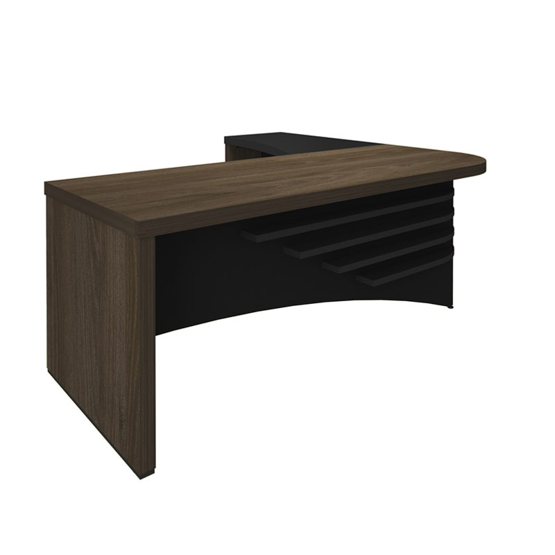  Palmas Desk II 2000x1800 LE - Charuto/ Black 