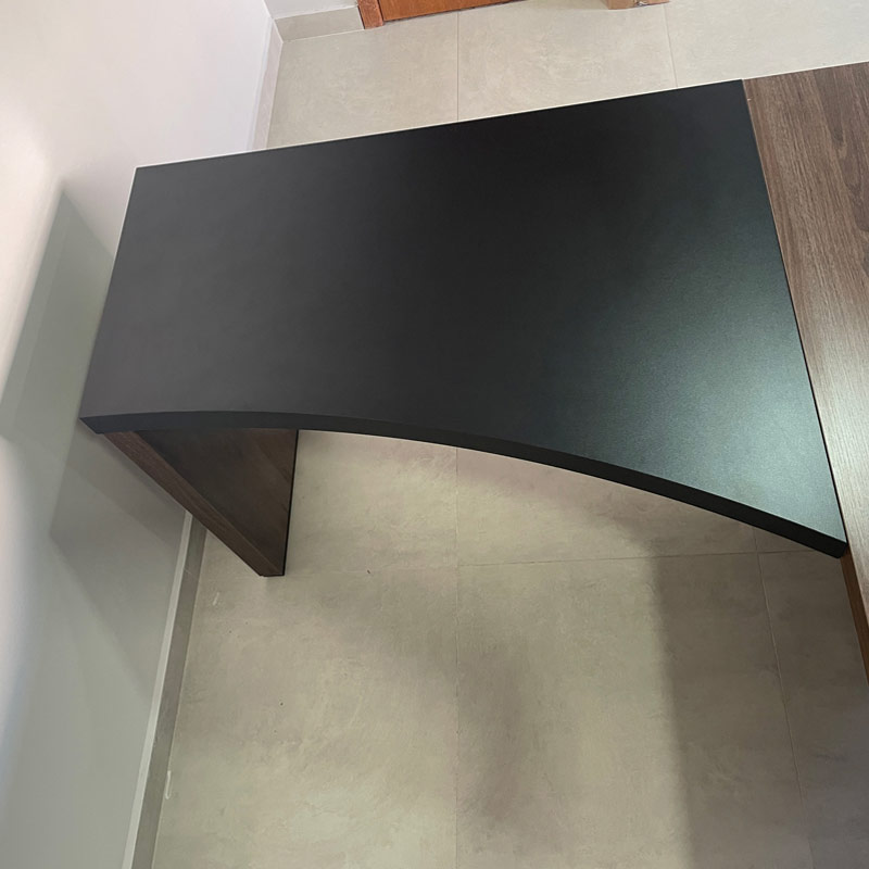  Palmas Desk II 2000x1800 LE - Charuto/ Black 