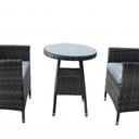 DALLAS OUTDOOR SOFA SET, mix grey