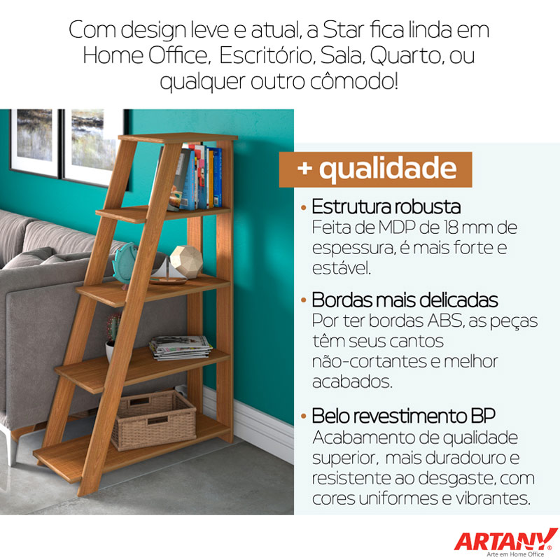  Pelotas  Bookcase - Freijo