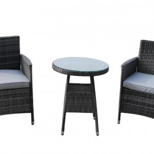 DALLAS OUTDOOR SOFA SET, mix grey