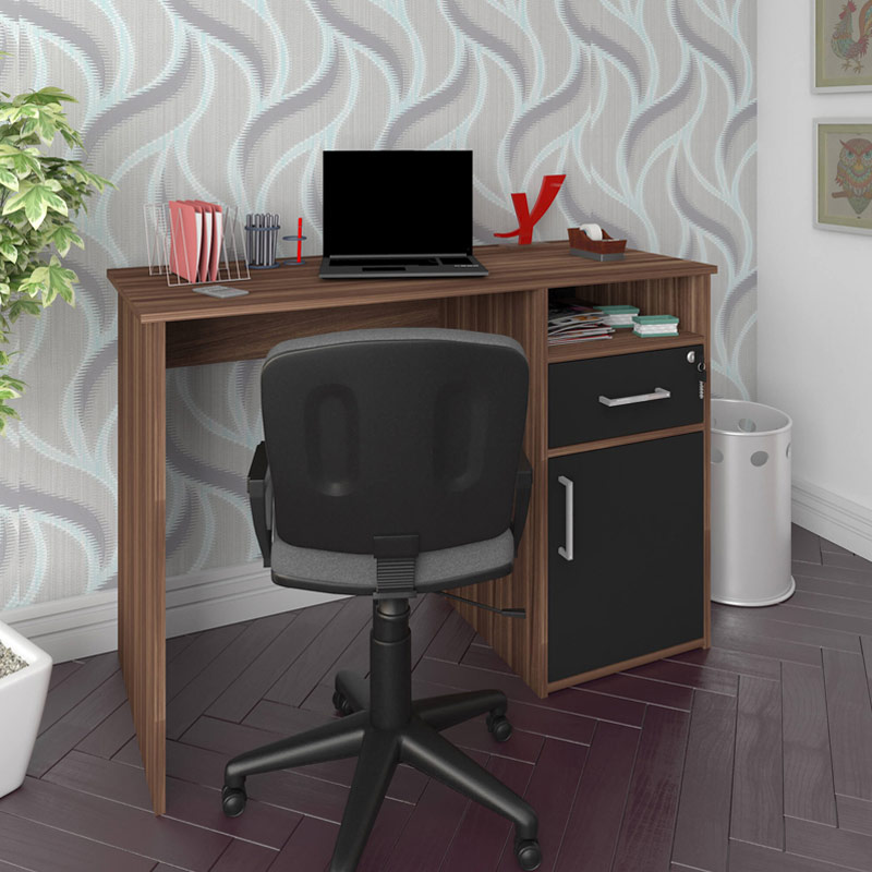  Petrolina Desk - Ipe/ Black