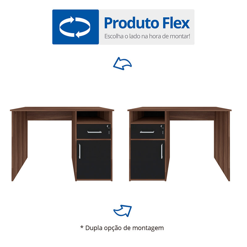  Petrolina Desk - Ipe/ Black