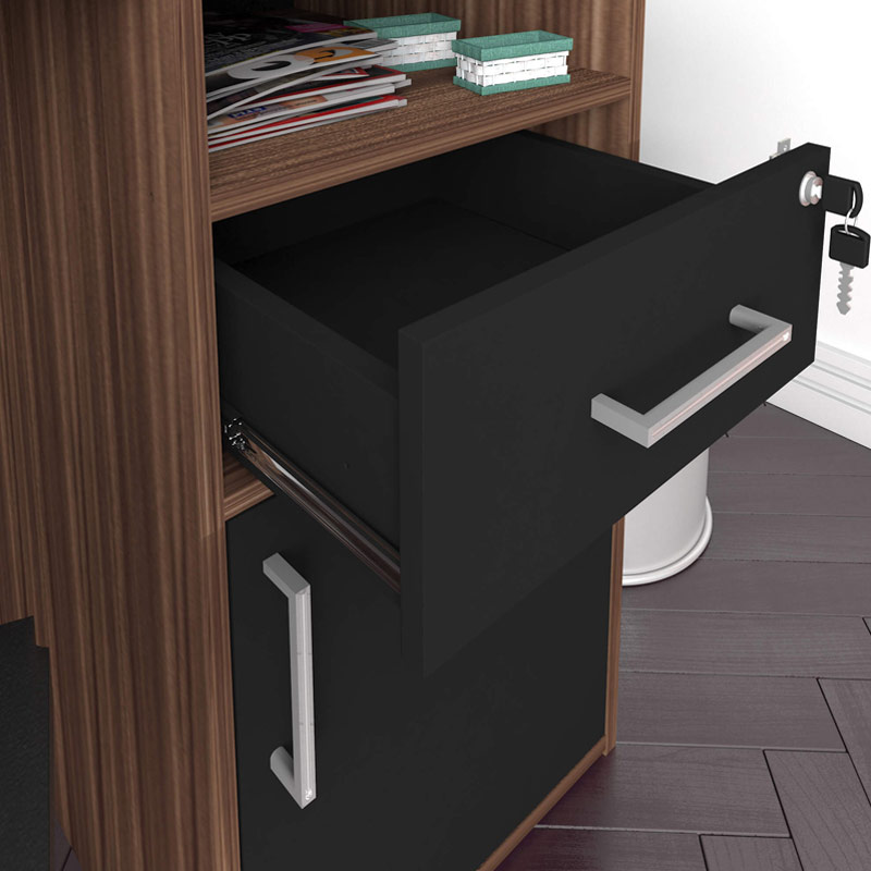  Petrolina Desk - Ipe/ Black