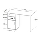  Petrolina Desk - Ipe/ White