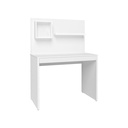 Duque Redonda Desk and Tv Wall Panel - White 