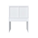 Duque Redonda Desk and Tv Wall Panel - White 