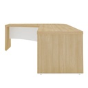 Palmas Desk II 2000x1800 LE - Light Oak/ White