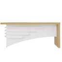Palmas Desk II 2000x1800 LE - Light Oak/ White